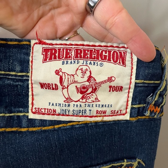 True Religion Men’s rare super Joey T Jeans - Size 28 - Made in USA - Picture 7 of 8